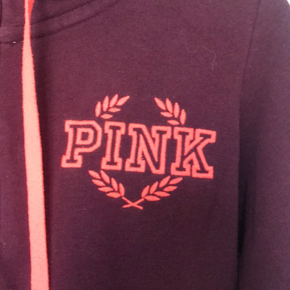 Burgundy and orange hoodie - Picture 2 of 3